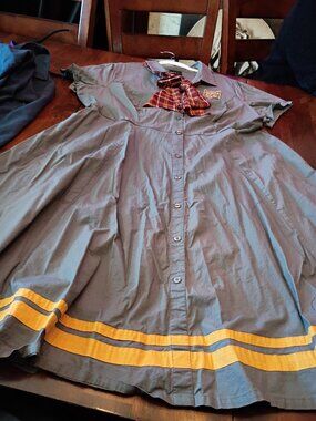 Torrid x Harry Potter Gryffindor House Button Up Shirt Dress.